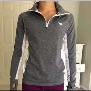 Pink athletic zip up